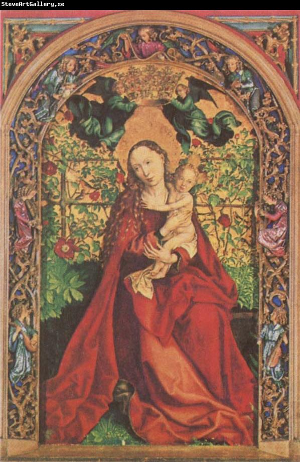 Martin Schongauer Madonna at the Rose Bush